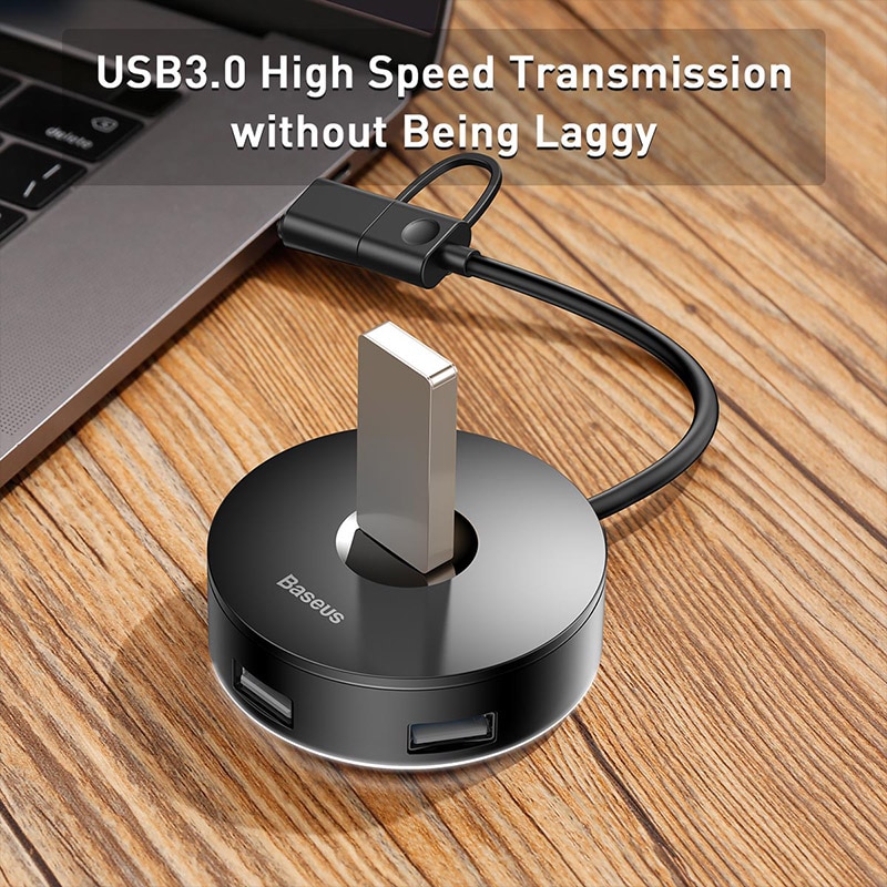 Baseus Usb Hub Usb 3.0 Usb C Hub Voor Macbook Pro Oppervlak Usb Type C Hub Usb 2.0 Adapter Met micro Usb Voor Computer Usb Splitter