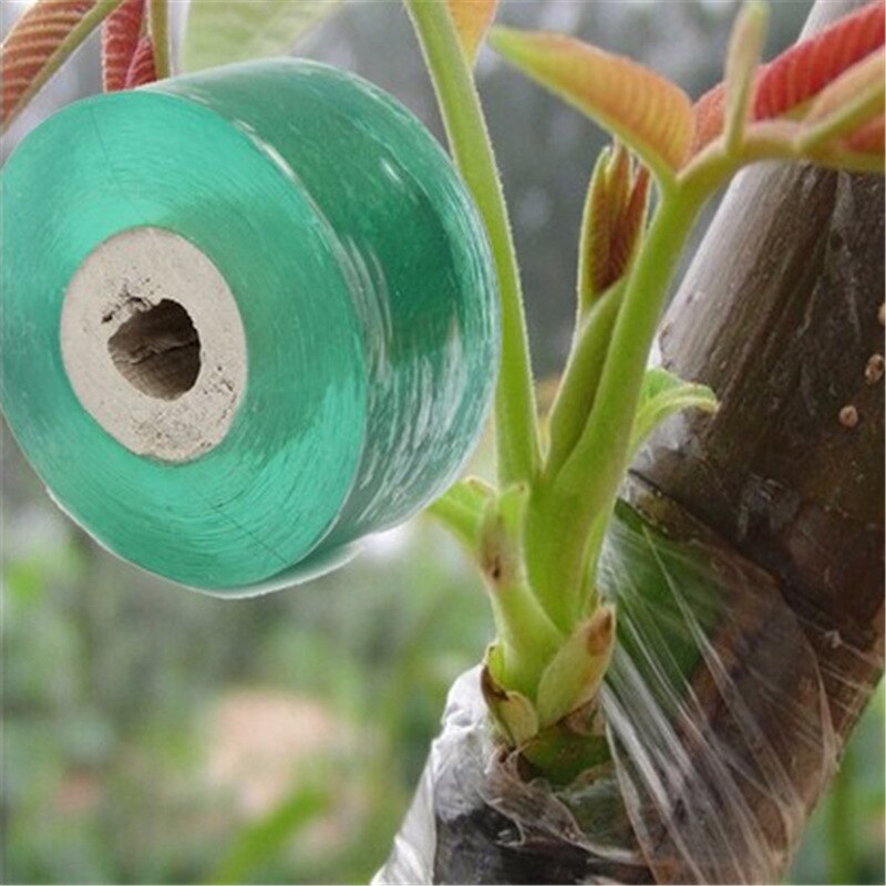 2/3/4/5/6cm selvklæbende landbrugs frugt træ bælte podningstape plast gennemsigtig stretch film podning til haveværktøj