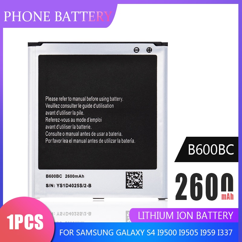 2600Mah B600BC B600BE Li-Ion Batterijen Voor Samsung Galaxy S4 I9500 I9505 I959 I337 I545 I9295 E330s Vervangende Telefoon Batterij