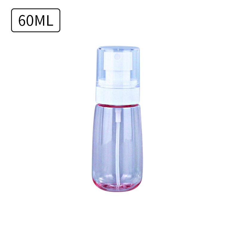 30ml/60ml 1pc genomskinliga sprayflaskor av plast bärbara reseflaskor små påfyllningsbara behållare tomma kosmetiska behållare