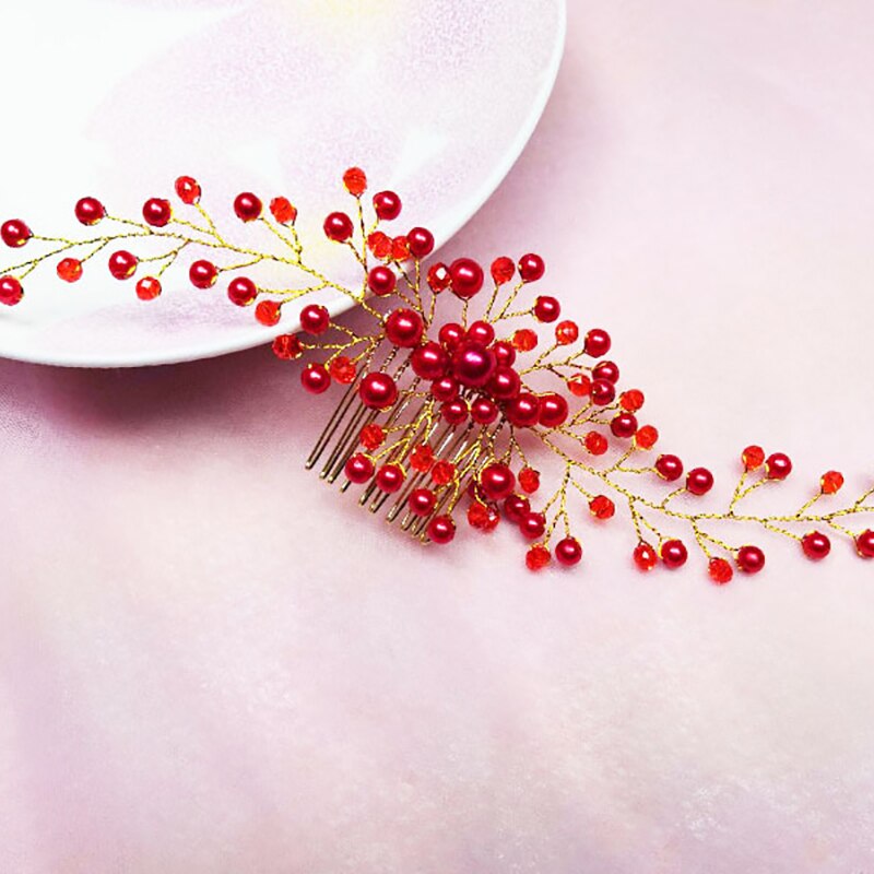 Patroon Haarspeld Mooie Bruid Hoofddeksels Trouwjurk Haar Kam Foto Ornamenten Charmante Bruid Haar Sieraden Verkoop