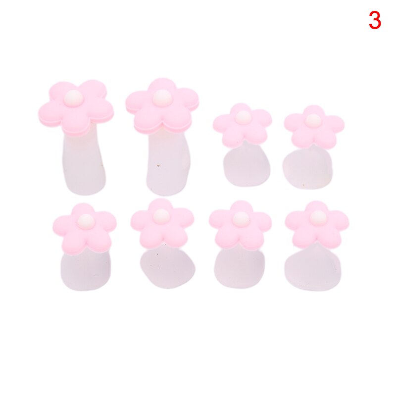 8 pièces/ensemble fleur goutte d'eau perle séparateurs d'orteils Silicone orteils diviseur manucure pédicure pieds entretoises pédicure bricolage Nail Art outil