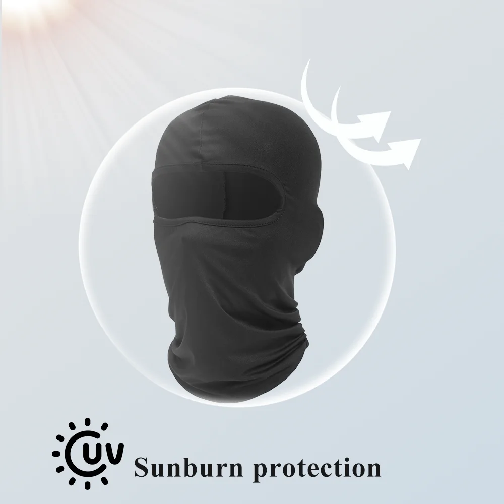 Gorro de pasamontañas deportivo transpirable de secado rápido a prueba de viento máscara facial completa para montar correr esquí senderismo cubierta facial al aire libre hombres
