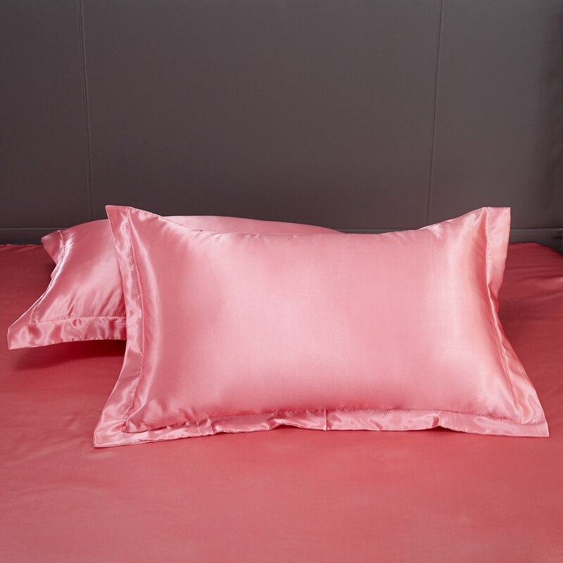 1Pc Emulatie Zijde Satijn Kussensloop Kussensloop Zijden Kussensloop 48X74Cm Diverse Kleuren Te Kiezen Standaard/Queen: yuse