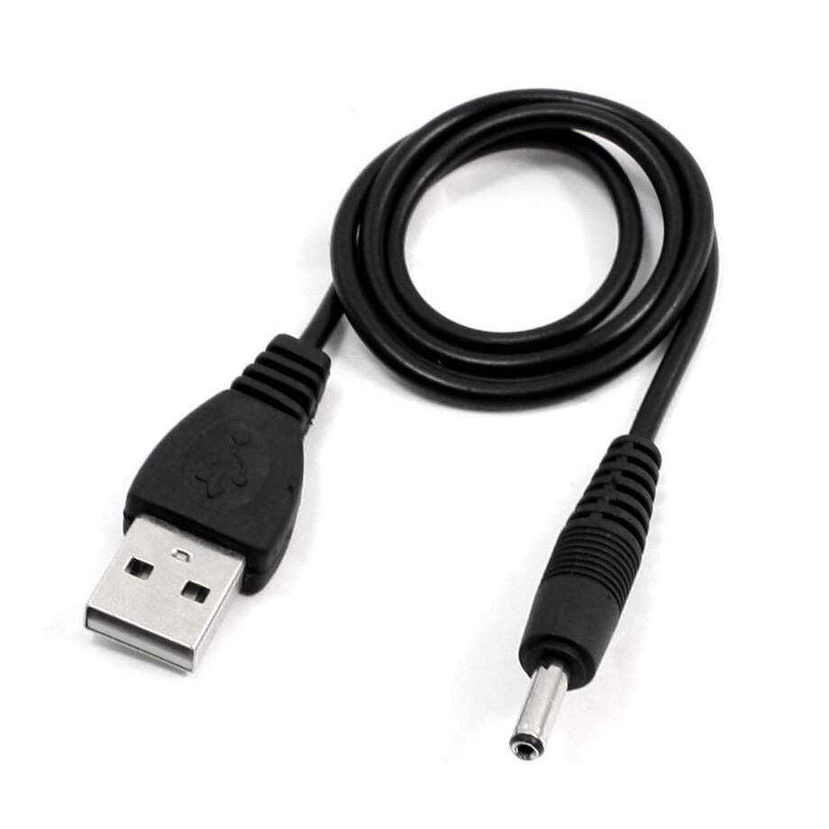 3.5Mm X 1.3Mm Zwarte Usb-kabel Lead Charger Cord Voeding