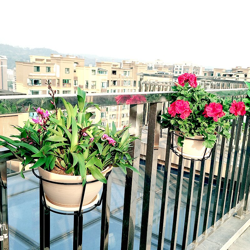 Hanging Flower Frame for Outdoor Fence Decor Flowerpot Hanging Rack Hanging Balcony Home Garden Decoration ypf83013
