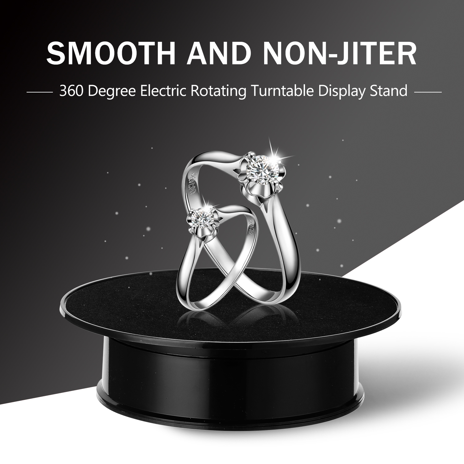 360 graders elektrisk roterende pladespiller display til fotografering videooptagelse rekvisitter smykker display pladespiller