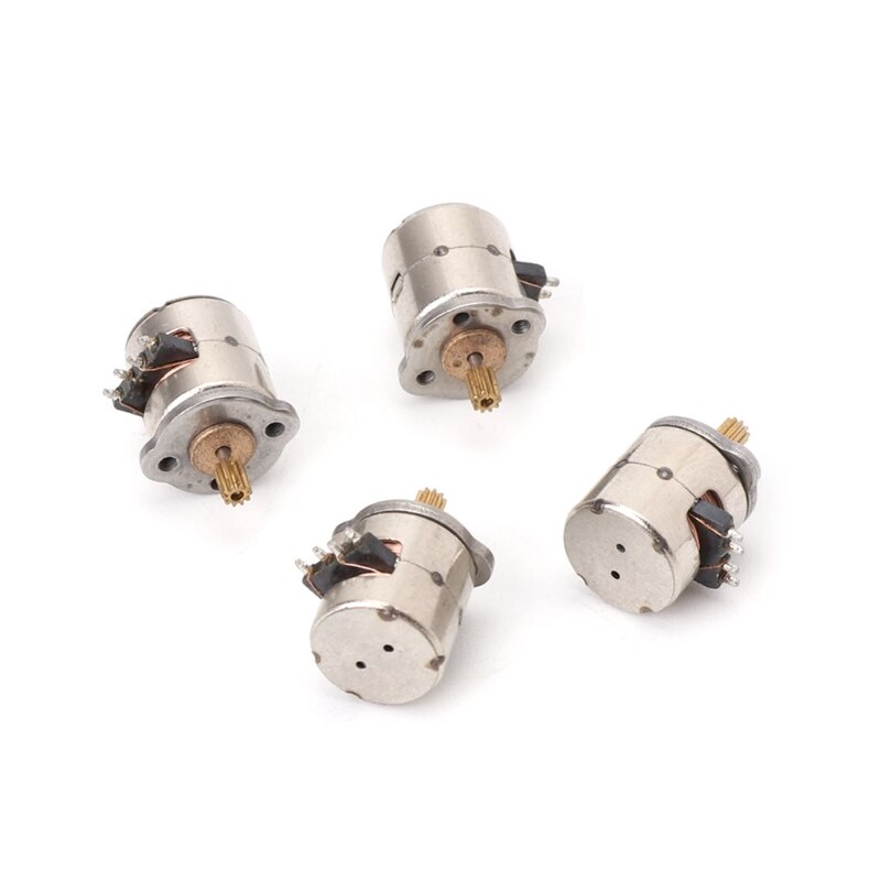 Micro moteur pas à pas 3V, 2 phases, 4 fils, Dia.8mm, 10 pièces, pour produits numériques, appareil photo,