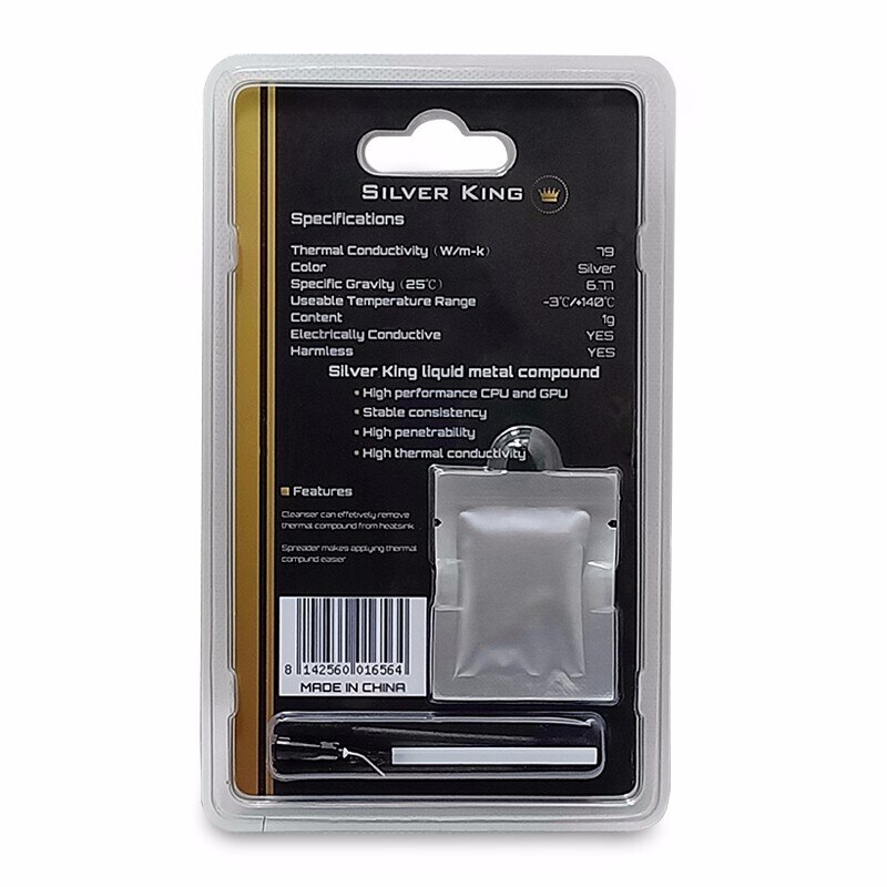 Thermalright Silver King-grasa térmica de alto rendimiento, líquido, disipación de calor de Metal, esencial para un calor perfecto, 79(W/M-K)