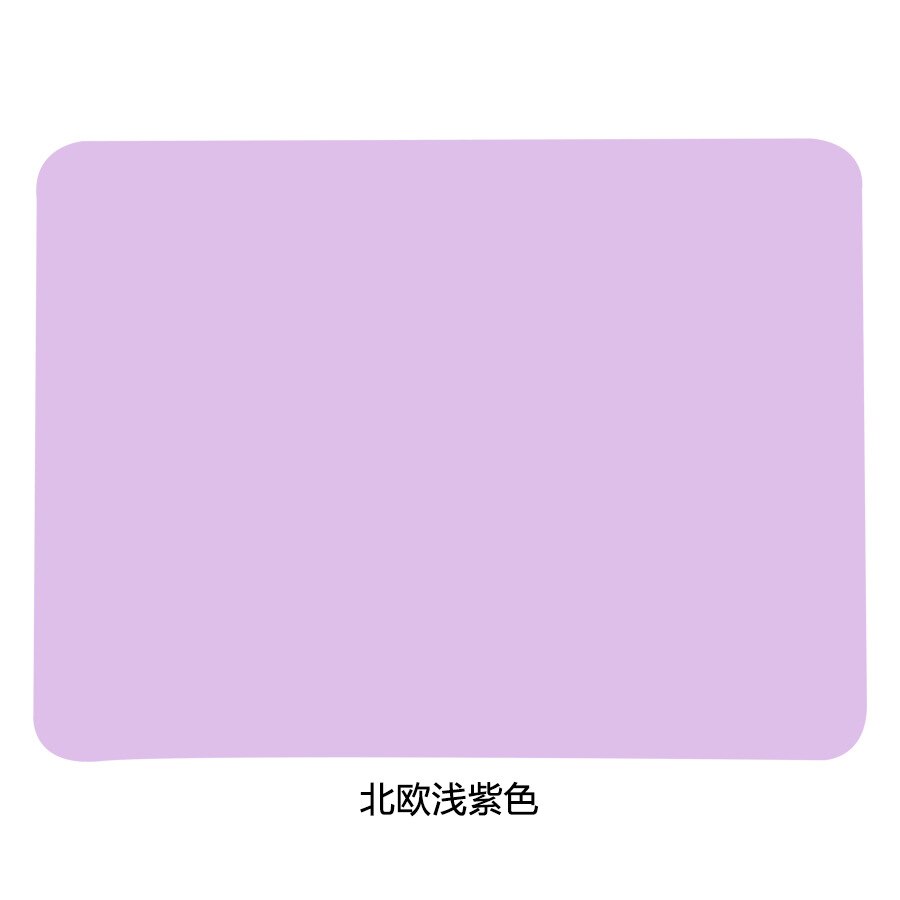 Thick Table Mat Rectangle 30*40cm Silicone Place Mats Heat Resistant Waterproof Non Slip Table Mats Kitchen Accessories: Purple