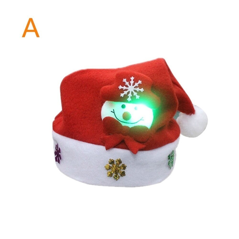 1 st barn led jul hatt jultomten ren snögubbe xmas mössa jul hattar barn