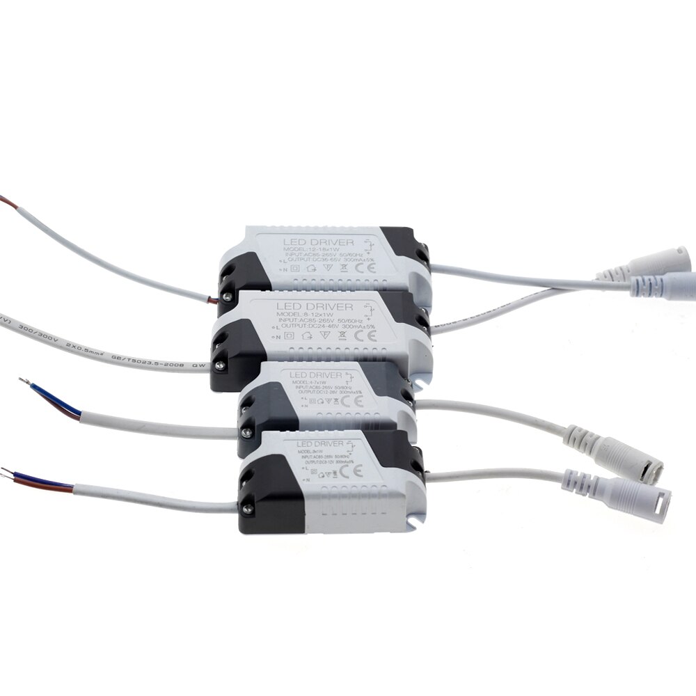 LED Driver 1-3W 4-7W 8-12W 18-25W 25-36W AC85-265V Lighting Transformer For LED Panel Light / Downlight / Spotlight Driver.