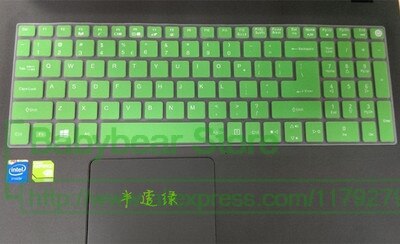 15 inch Keyboard Protector Silicone Cover for Acer Aspire E 15 15.6" E5-576G E5-576 E5 576G E5-575g 575G: green