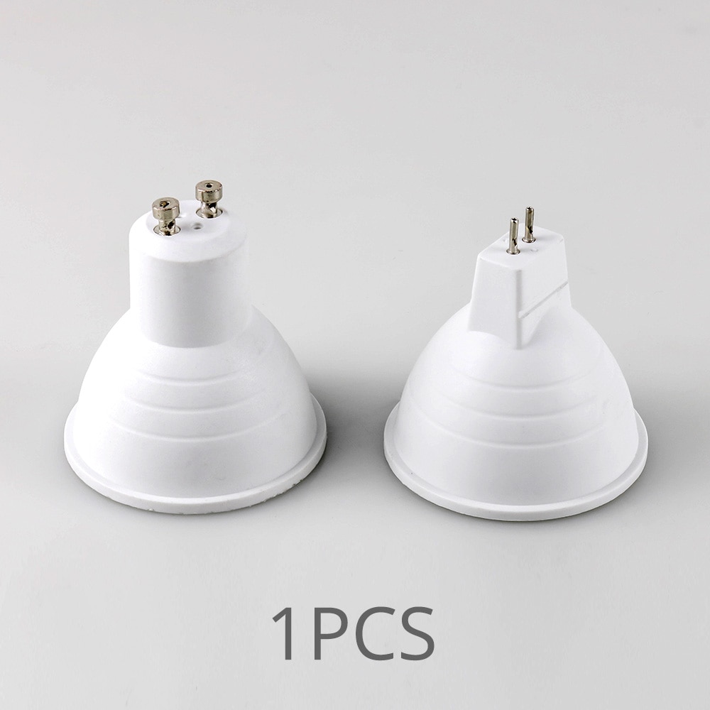 Bombilla LED GU10, 6W, 12V, 85-265V, MR16, 12V, foco blanco frío Natural, Bombillas lámpara de 24 grados, foco para casa e interior