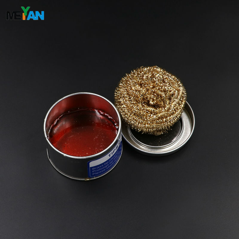 YIHUA-08C Soldering iron cleaner rosin Welding tools With solder tip steel wire clean ball