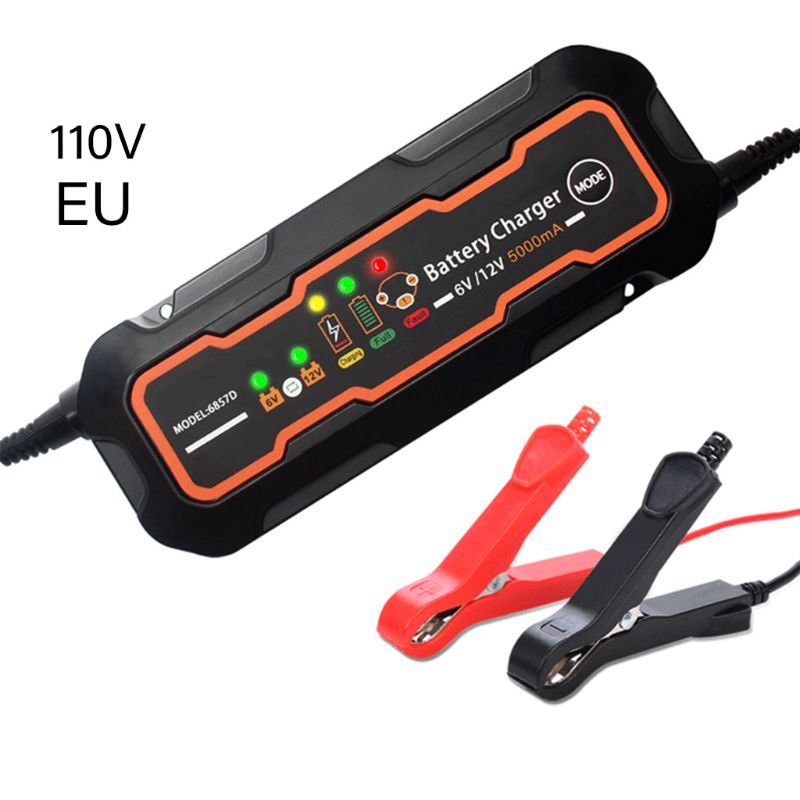 Dino KRAFTPAKET 750 mAh-6 V/12 V druppellader/intelligent en volautomatisch oplaadapparaat/voor loodzuur, gel, EFB, AGM-accu/auto-acculader voor auto, motorfiets, auto, boot, boot