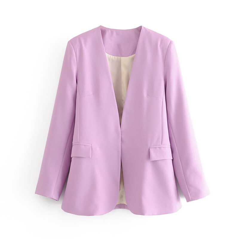Purple Suits Women Office Ladies Work Blazer+Casual Pant Two Piece Set Female Business OL Costume Femme Pants Suit: jacket / L