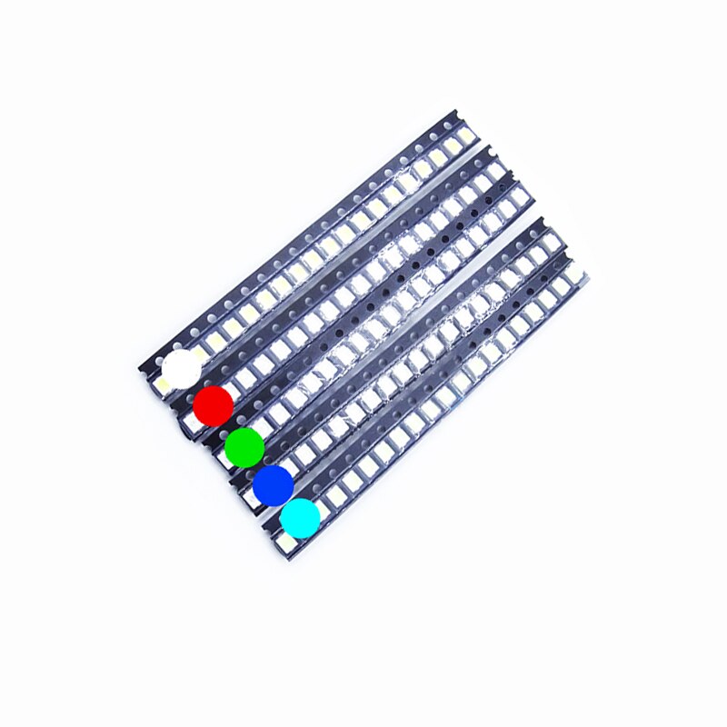 100PCS/LOT 1210 3528 Highlight SMD LED Diode Diodo 3V-3.2V White Red Green Blue Yellow 3.5*2.8 Surface Mount Light Emitting Diod