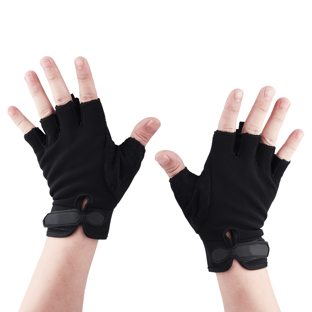 Gants de vélo ajustables pour enfants, unisexes, à enfants-enfants-demi-doigts, respirants, antidérapants, durables, pour l'équitation, le cyclisme