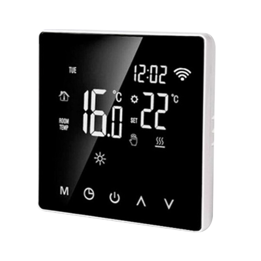 LCD Display Programmable Temperature Controller Touch Screen Flame Retardant PC Home Office Smart Thermostat Electric Heating