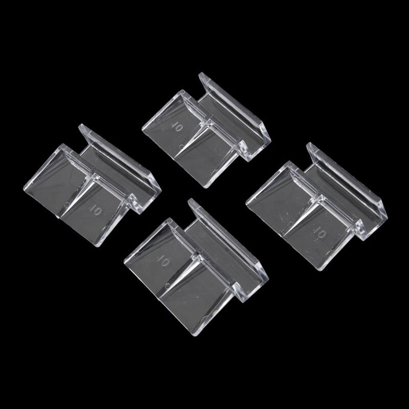4pcs Acrylic Clip Holder Glass Lid Holder for Aquarium Fish Tank 10mm