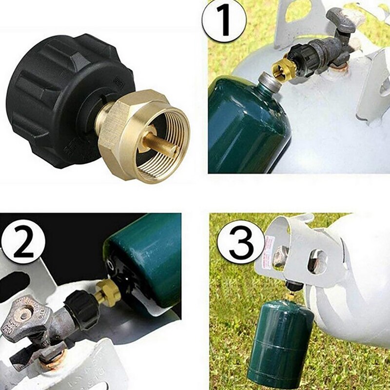 Outdoor Picknick Gas Cilinder Tank Gas Propaan Refill Adapter QCC1 Regulator Valve Converter Adapter Bbq Gereedschap Factory Outlet