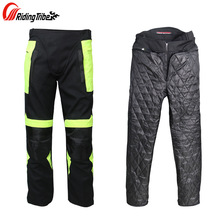 Motorfiets Winter Broek Mannen Warme Protectors Broek Winddicht Motorbike Motocross Ademend Motos Bescherming Riding Broek