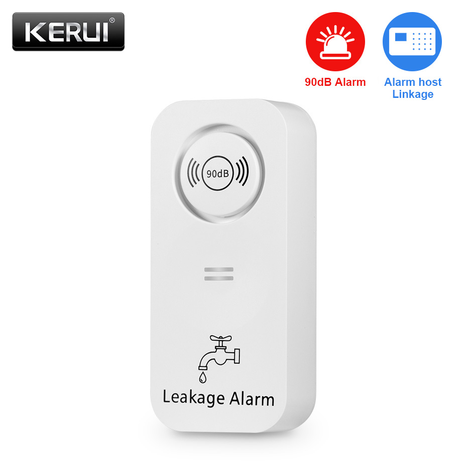 CORINA Draadloze Watersensor 90db Alarm Waterlekkage Detector Lek Alert Monitoring Lek en Druppel Alarm Voor Thuis: Goud