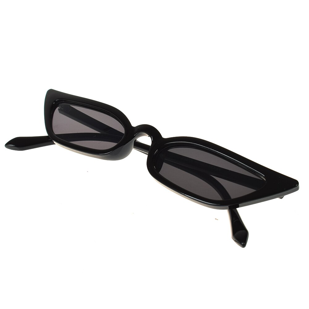 Women Cat Eye Sunglasses Small Vintage Eyewear Glasses Shades Uv400 Sunglass Eyewear: black