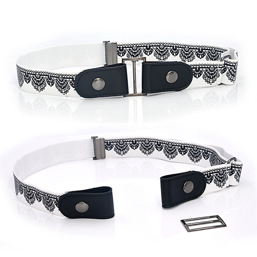 Cinturón elástico sin hebilla para hombre y mujer, elástico, oculto, Invisible, chico secreto # W: 1