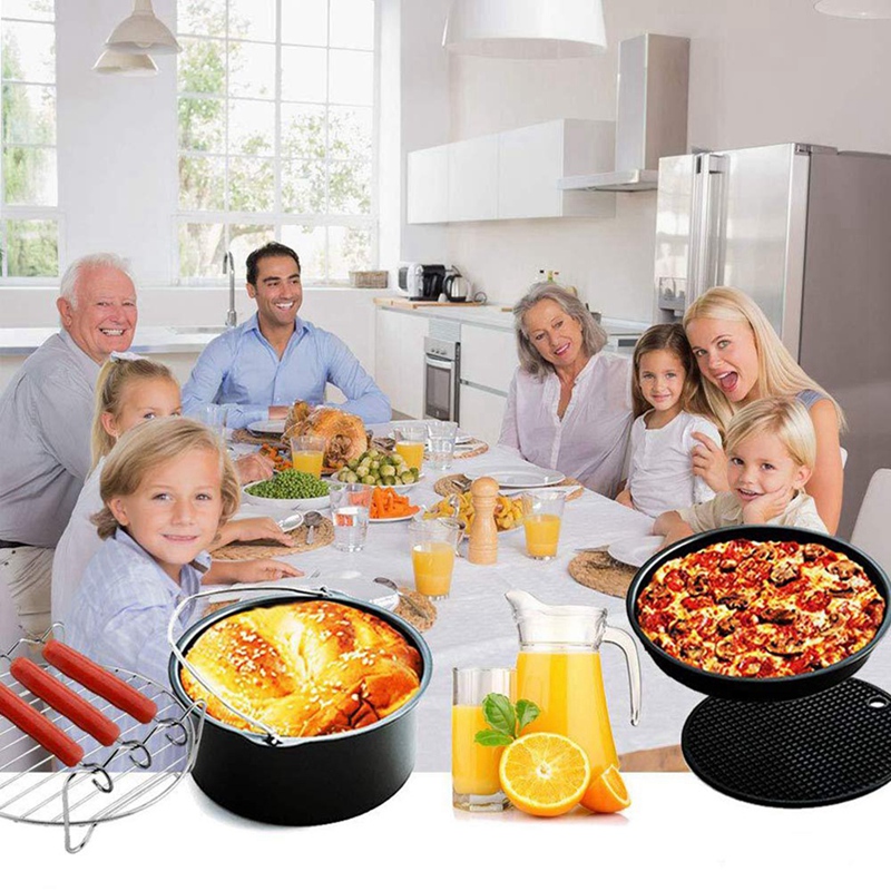 7 Inch Air Fryer Accessories Compatible For Gowise USA COSORI Nuwave Ninja Tefal Cozyna Phillips Fit All 3.2QT - 5.8QT