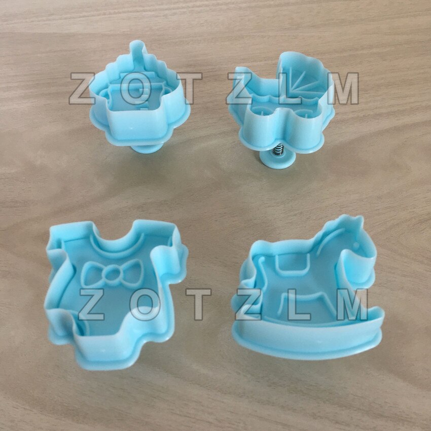 Set 4 Tagliapasta Baby Silikomart Acc095 | Cutter A Molla In Silicone Per Biscotti
