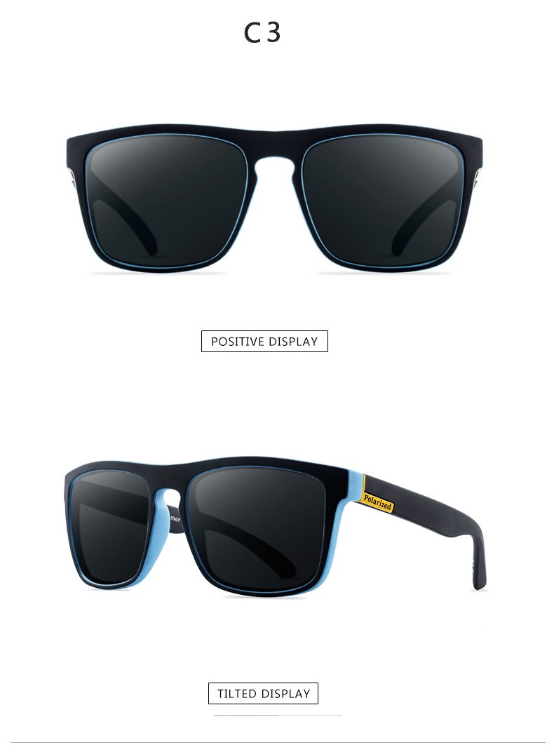 Polariserede solbriller mænd luksus mærke vintage udendørs kørsel solbriller mandlige beskyttelsesbriller skygge  uv400 oculos: C3