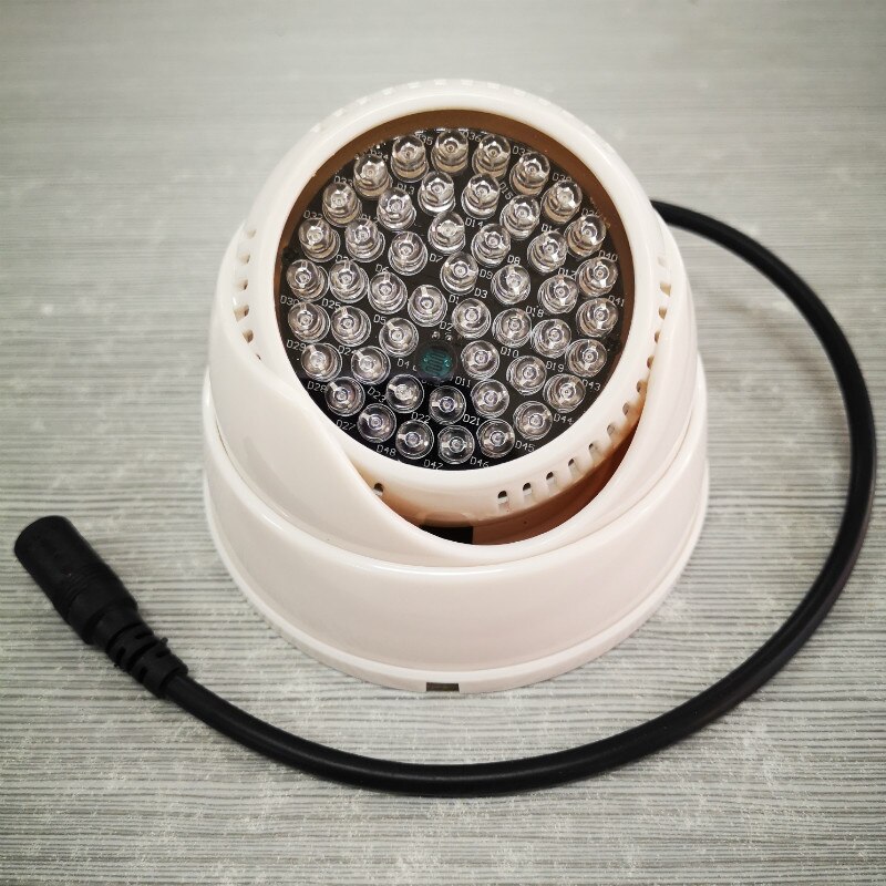 Indoor plastic white housing rotation 940nm Invisible IR Infrared Light 48pcs IR mini CCTV fill light for home security camera