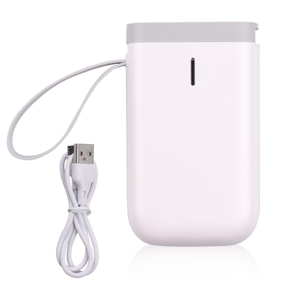 SeenDa Mini Portable Bluetooth Lable Printer Thermal Label Printer Home Office Printer Name Price Sticker Printer for Mobile: only white printer