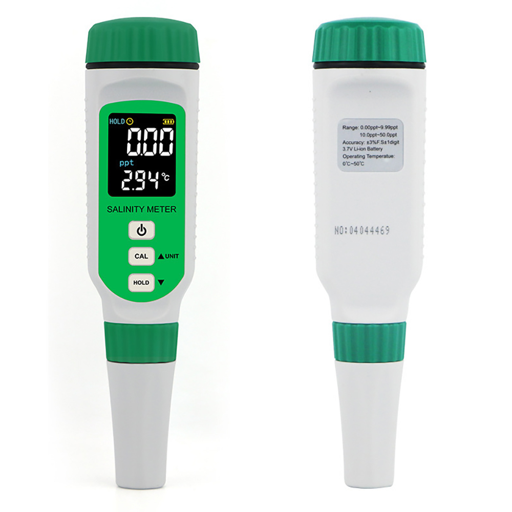 Digital Salinometer Salinity Tester Pen Food Beverages Drink Salt Content Meter Handheld Seawater Measuring Lithium Battery