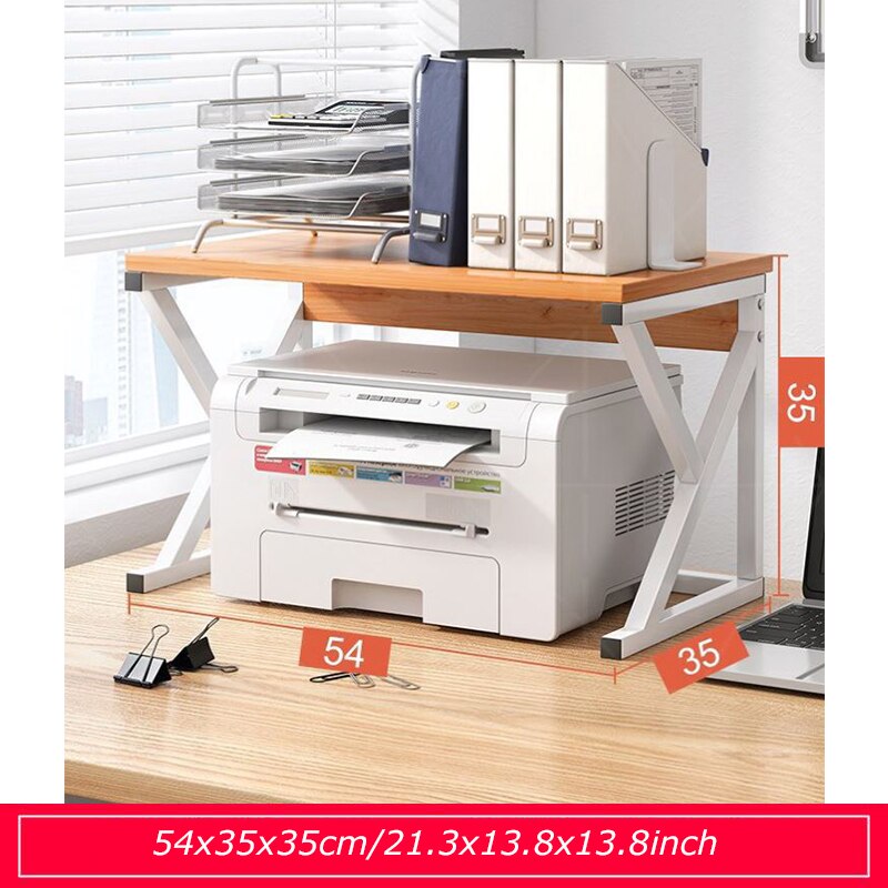 Printer Stand, Desktop Printer Shelf for Home Kitchen Shelf Micro Oven Duplicator Files, Books Storage Rack: G