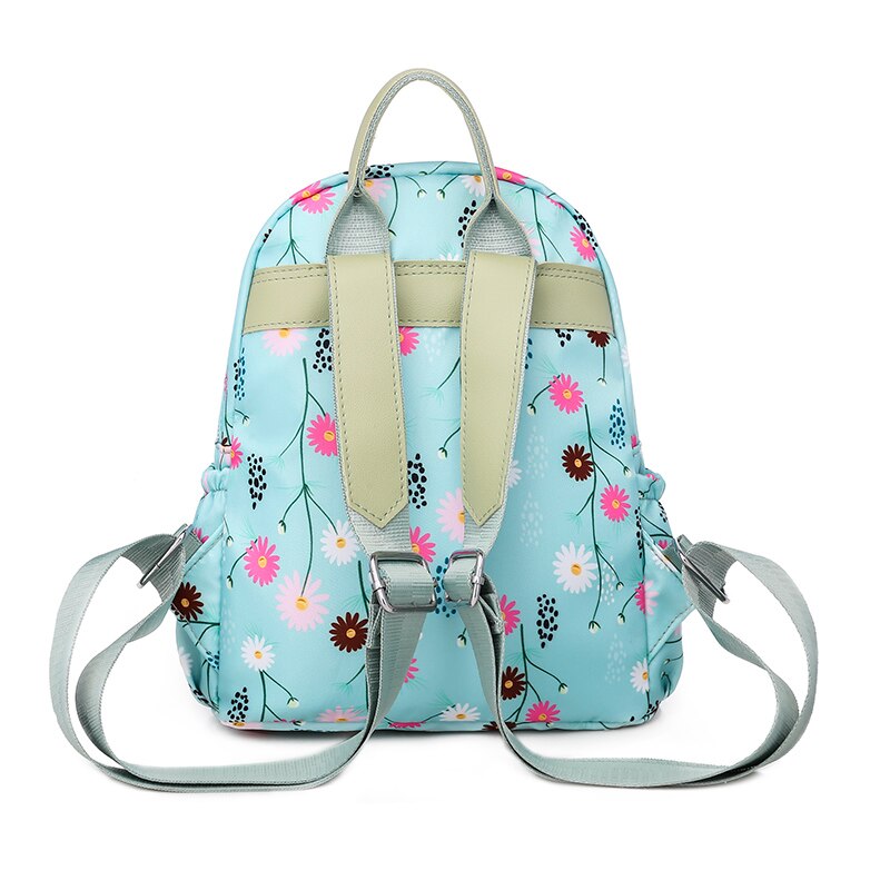 Mochila de viaje con estampado Floral refrescante para mujer, mochila bonita estilo Oxford de tela duradera, bonita estilo escolar