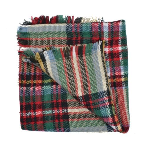3-5 Years Kid Toddler Baby Girl Boy Winter Warm Plaid Wool Scarf Tippet