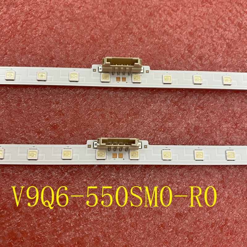 2pcs/set LED Strip For Samsung UN55RU8000 UN55RU8000F UN55RU800DF QN55Q60RAG QN55Q60 BN61-16156A V9Q6-550SM0-R0 BN96-48109A