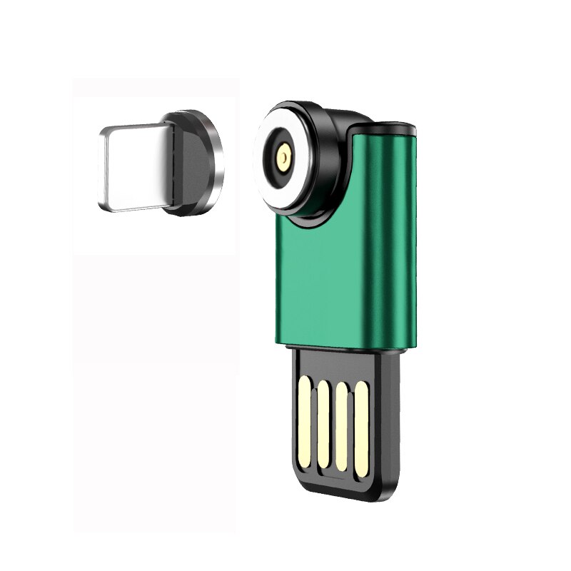 Mini USB Magnetic Adapter for iPhone 12 Charging Magnetic Charger: 6G Green for iPhone