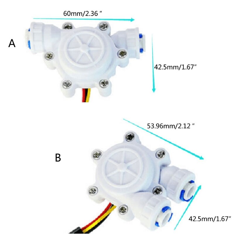 Multiple styles Flow Sensor Control Meter Flowmeter Counter 0.2-8L/min Water Flow Sensor Switch Drinking Fountain Co