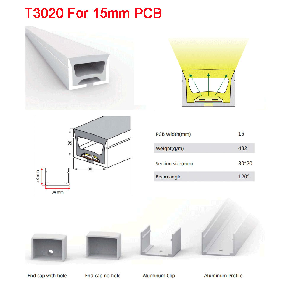 Tube de lampe néon souple LED, gel de pton flexible, bande lumineuse adressable, étanche IP67, WS2812B, WS2811, SK6812
