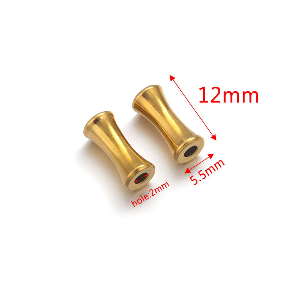 10 Stuks Roestvrijstalen Buis Kralen Bedels Voor Armbanden Ketting Diy Spacer Losse Kralen Sieraden Benodigdheden Kraal Accessoires