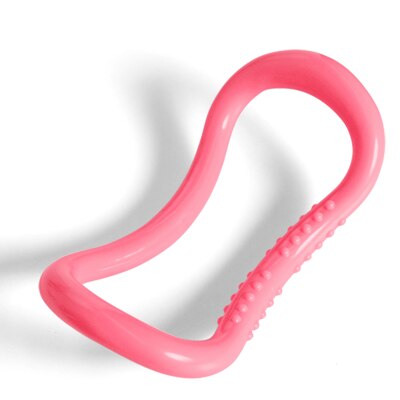 Círculo Mágico de Yoga para ejercicio en casa, anillo de Fitness para Pilates, lazo en la cintura y el hombro, suministros deportivos, herramientas de entrenamiento, equipo de resistencia: Hot Pink