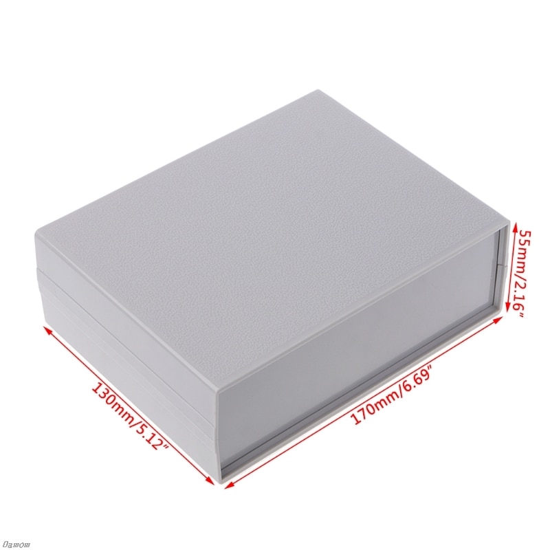 Plast elektronisk projektlåda kapsling instrument skal fall diy 130 x 170 x 55mm damom