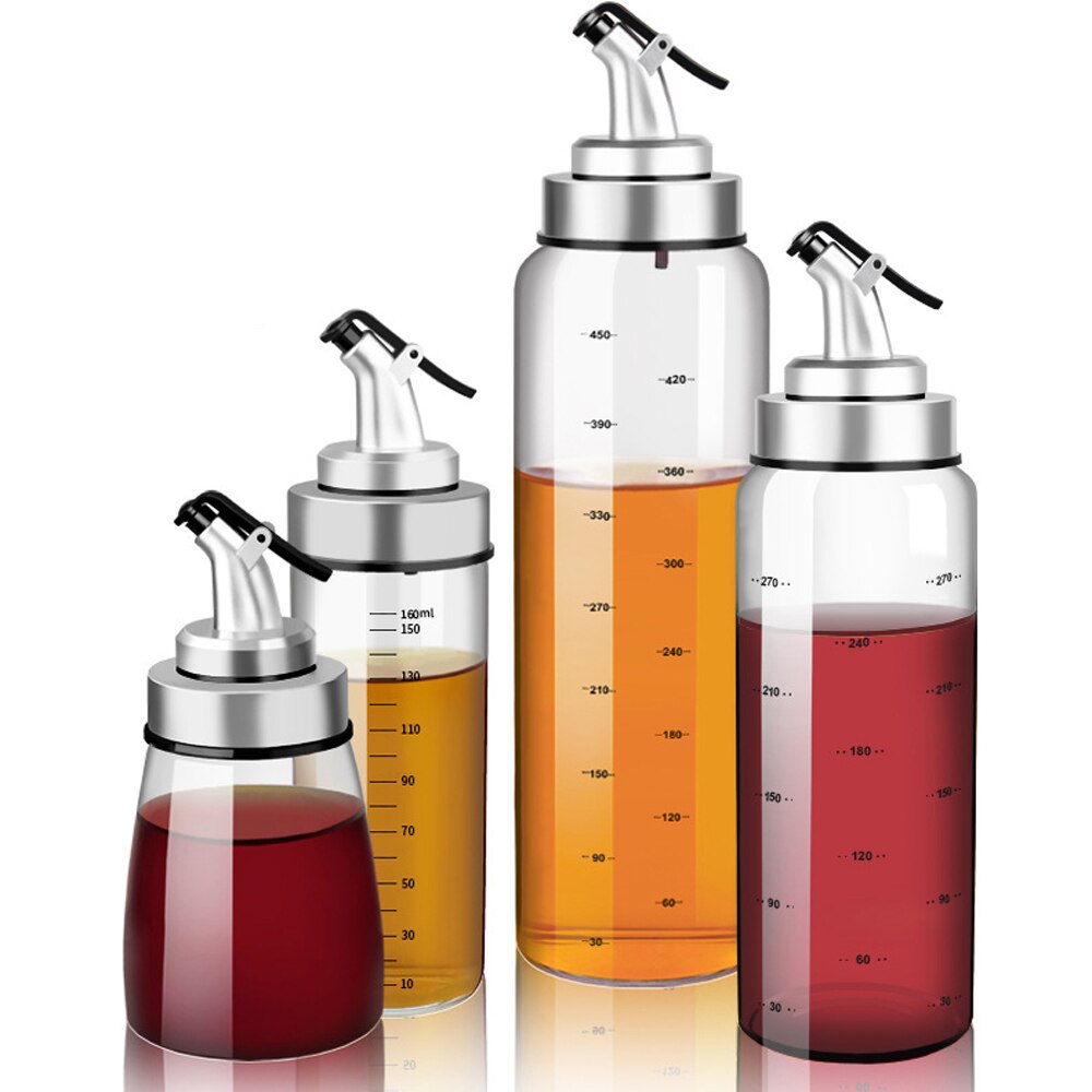 Glas Dispenser Olie Fles Met Dispenser Koken Voor Kruiden Jus Boten Japanse Gerechten Meten Fles Keuken Benodigdheden