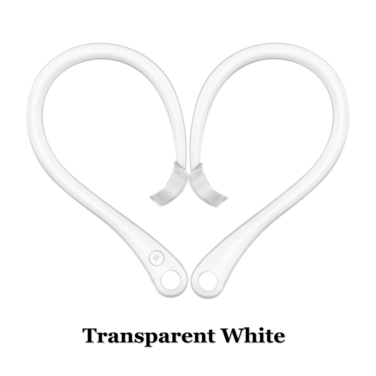 Almohadillas antipérdida con gancho para la oreja, ajuste seguro, accesorios protectores de auriculares inalámbricos de silicona, 1 par de soportes para Apple AirPods 1 2 3 Pro