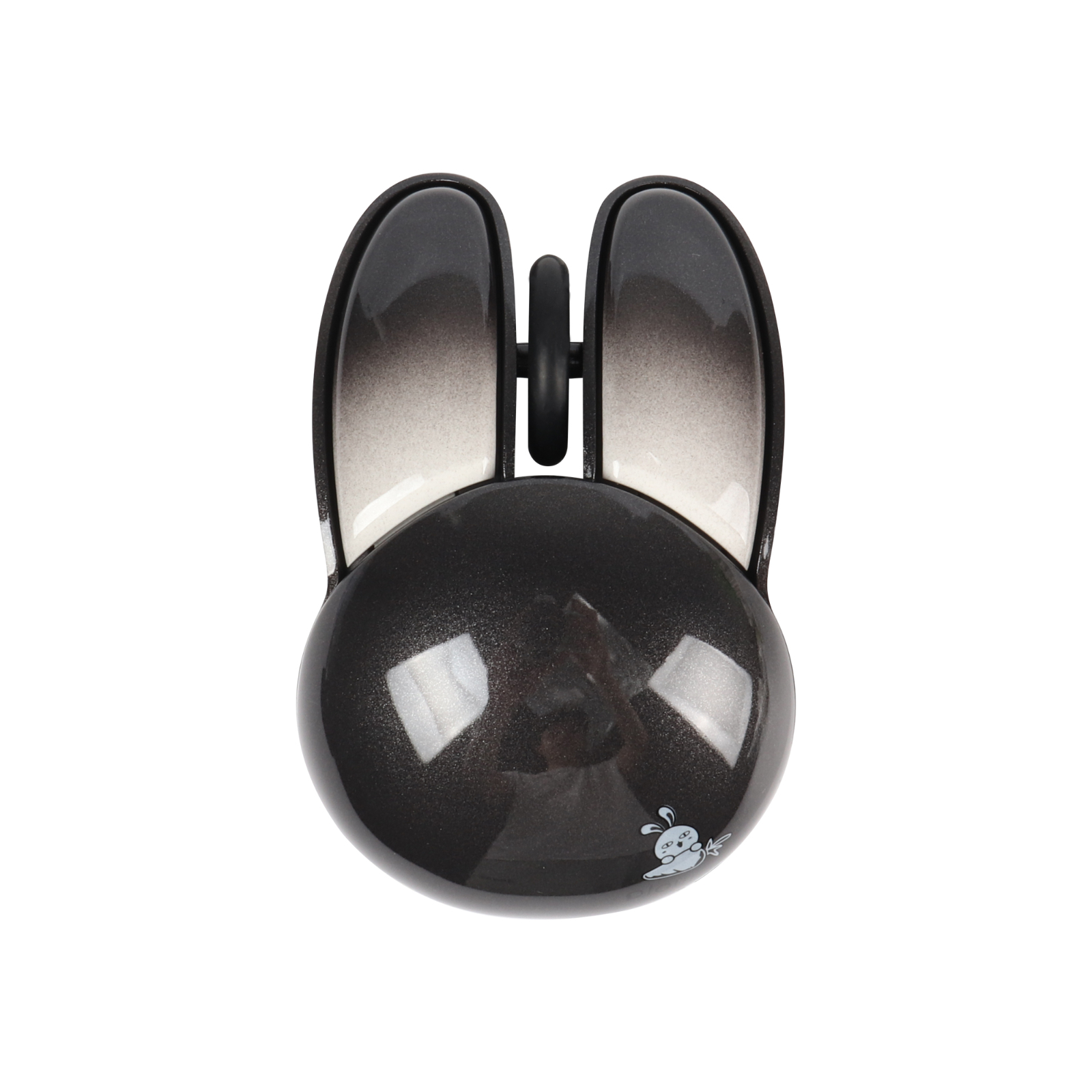 Bluetooth+2.4G Dual-Mode Bluetooth Wireless Mouse Cute Rabbit Shape Kawaii Gaming Mouse For PC Laptop Mute Mause Girls: black