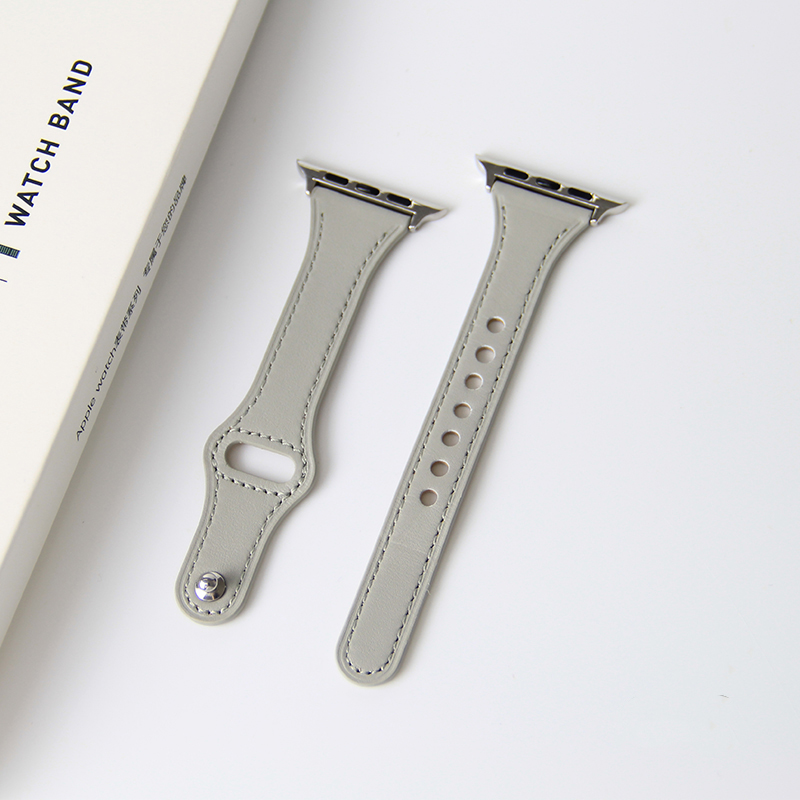 Thin Leather Strap for Apple Watch Band 10 9 8 42mm 46mm 41mm 44mm 45mm 38/40mm Women Watchband Bracelet Belt iWatch 7 se 6 5 4